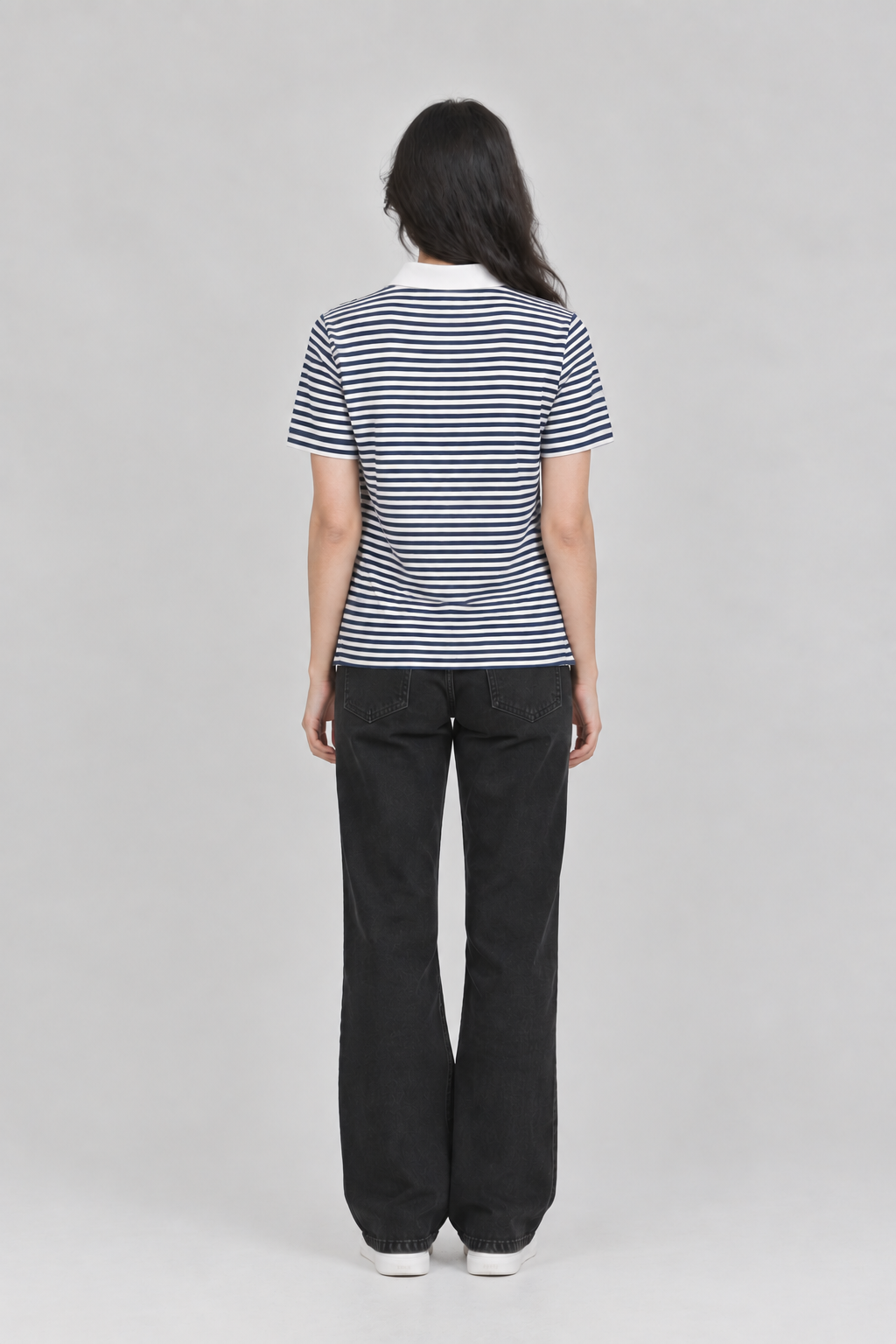 Navy Stripe Polo Shirt