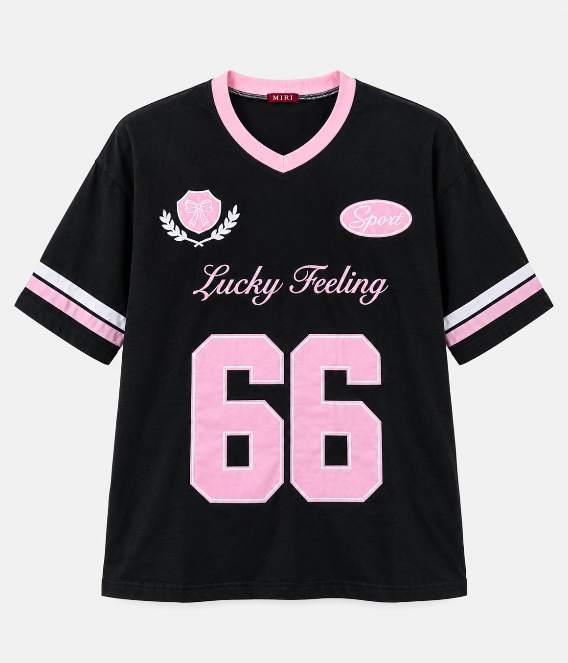 Lucky Feeling 66 Jersey Tee - Black
