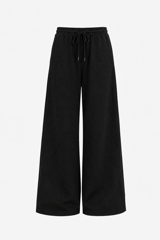 Black Wide-Leg Trousers