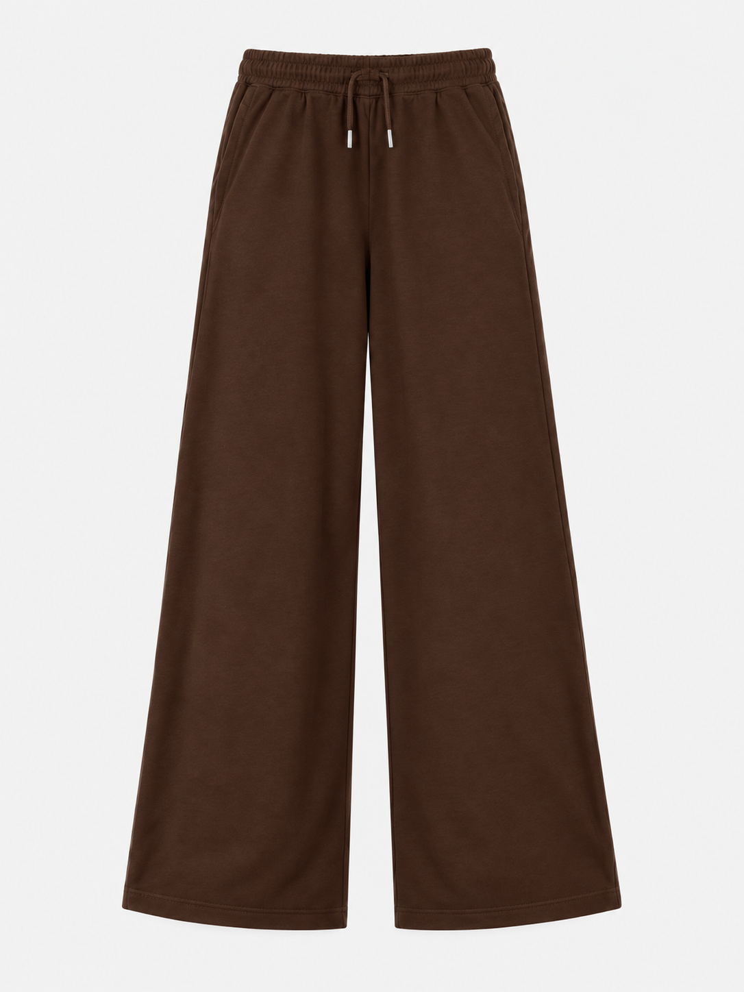 Brown Wide-Leg Trousers